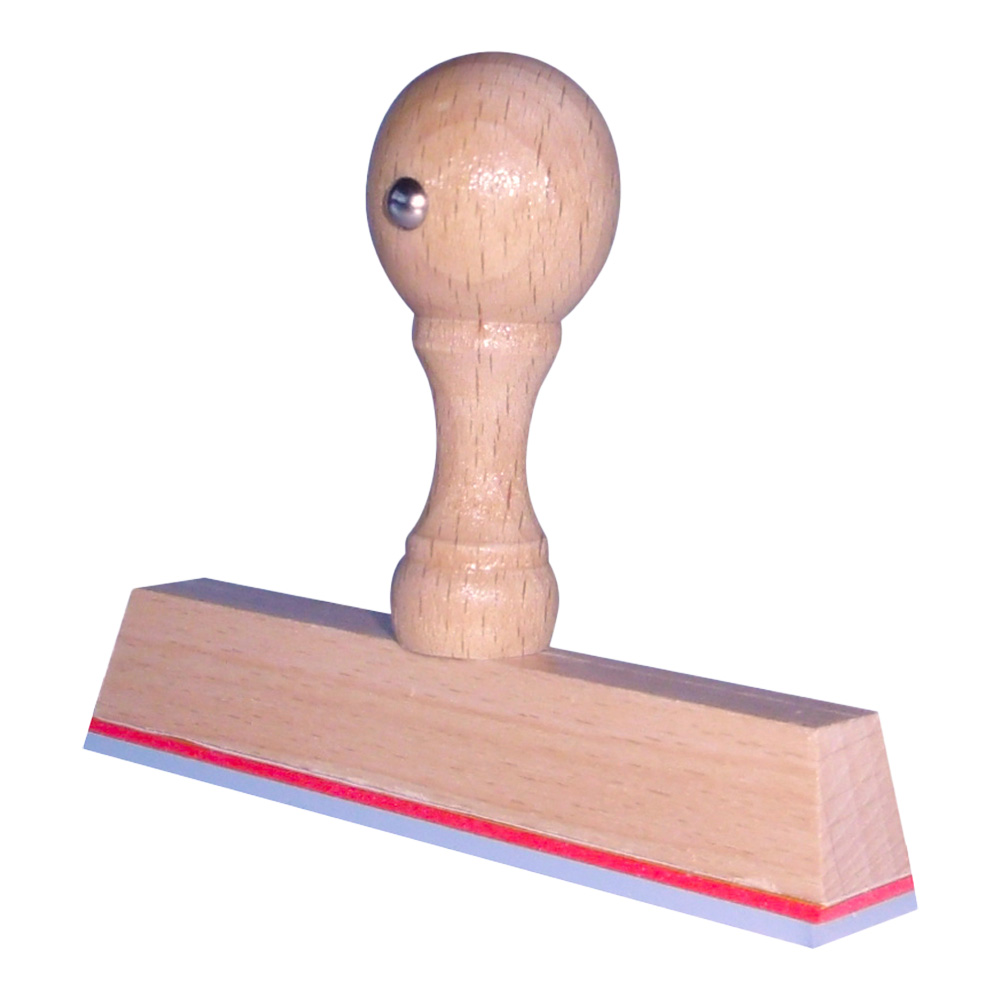 Houten handstempel 100x15 mm