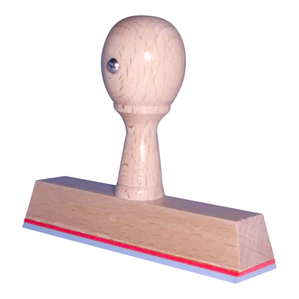 Houten handstempel 100x20 mm