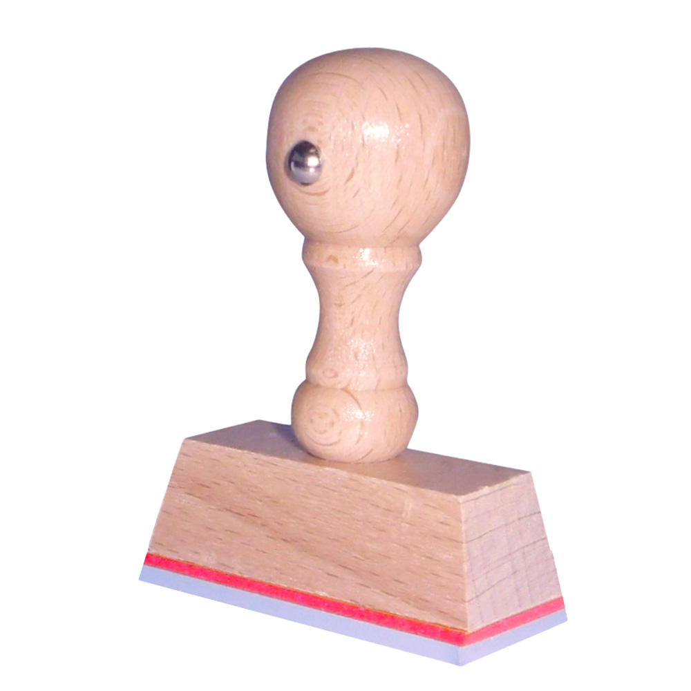 Houten handstempel 50x20mm