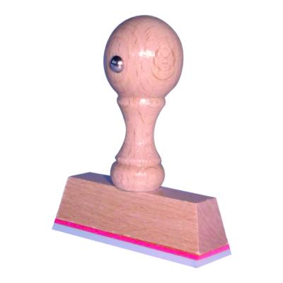 Houten handstempel 70x15 mm.