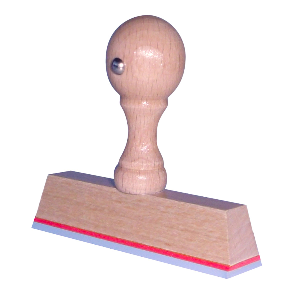 Houten handstempel 80x15mm