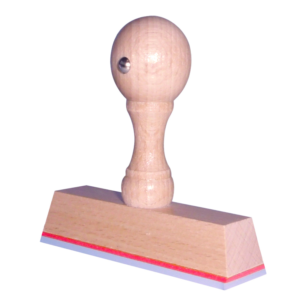 Houten handstempel 80x20mm