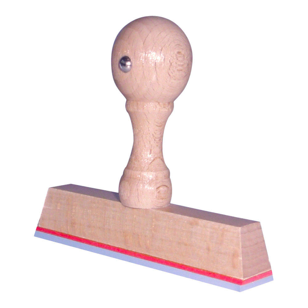Houten handstempel 90x15mm