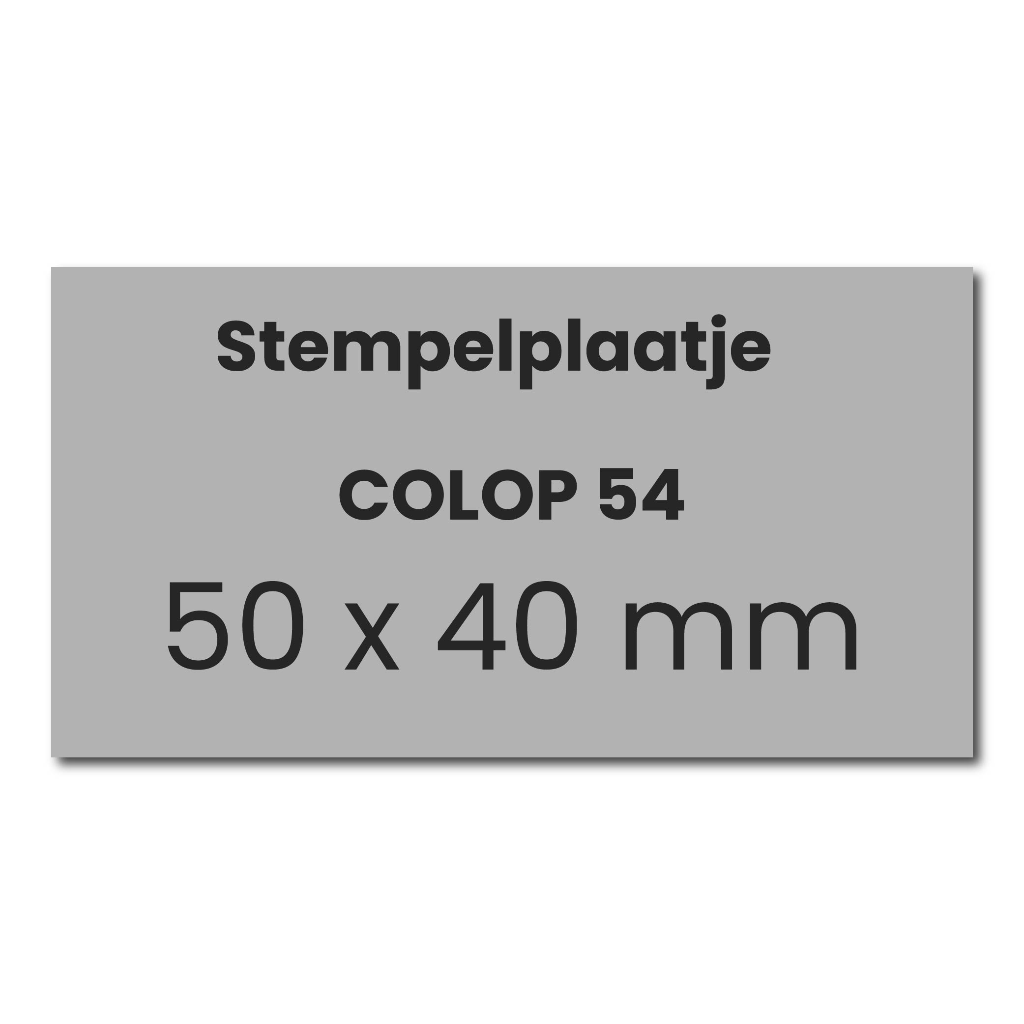Colop Printer 54 tekstplaatje