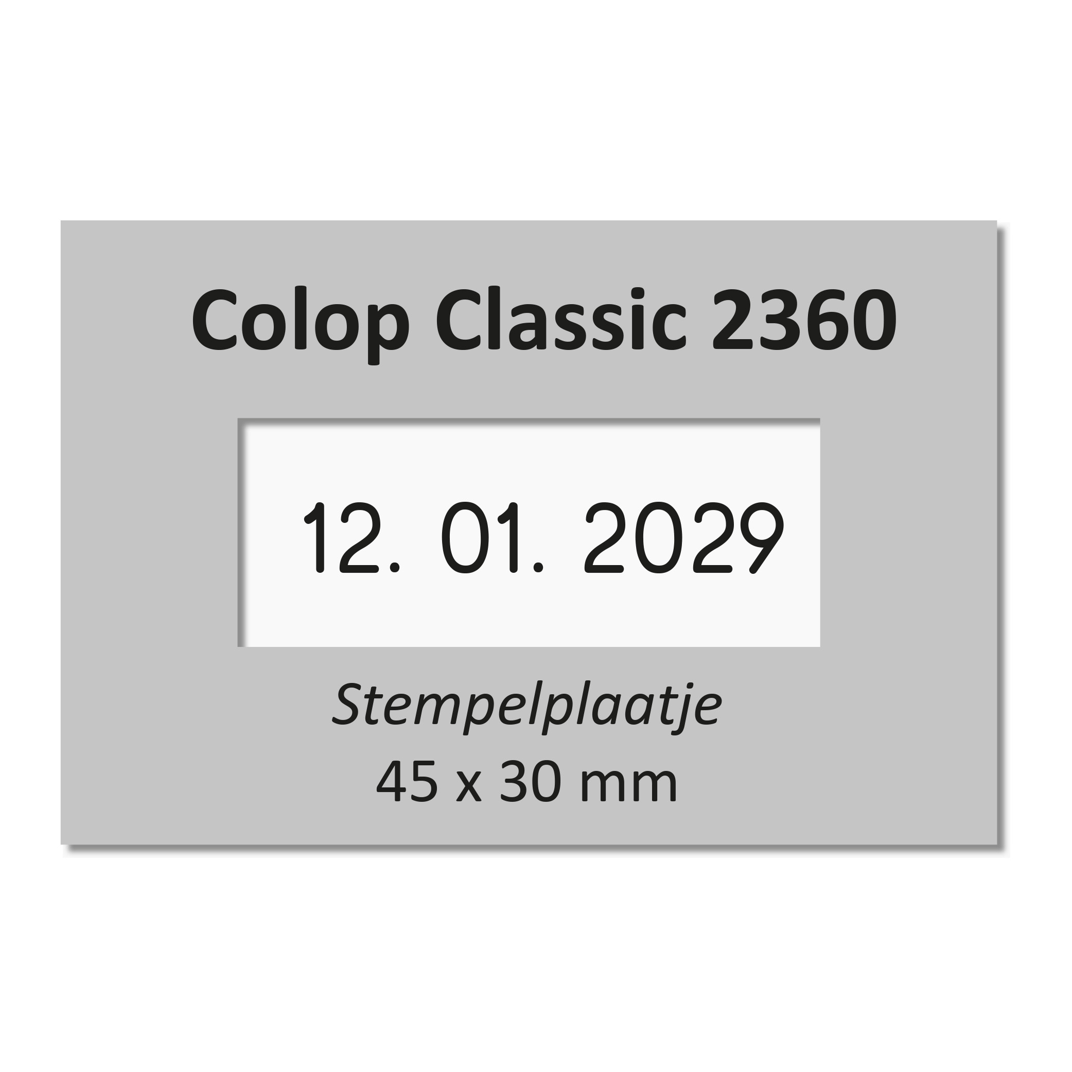 Stempelplaatje Colop 2360 & 3360