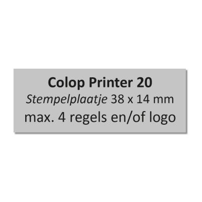 Tekstplaatje Colop Printer 20 | Stempelfabriek.nl