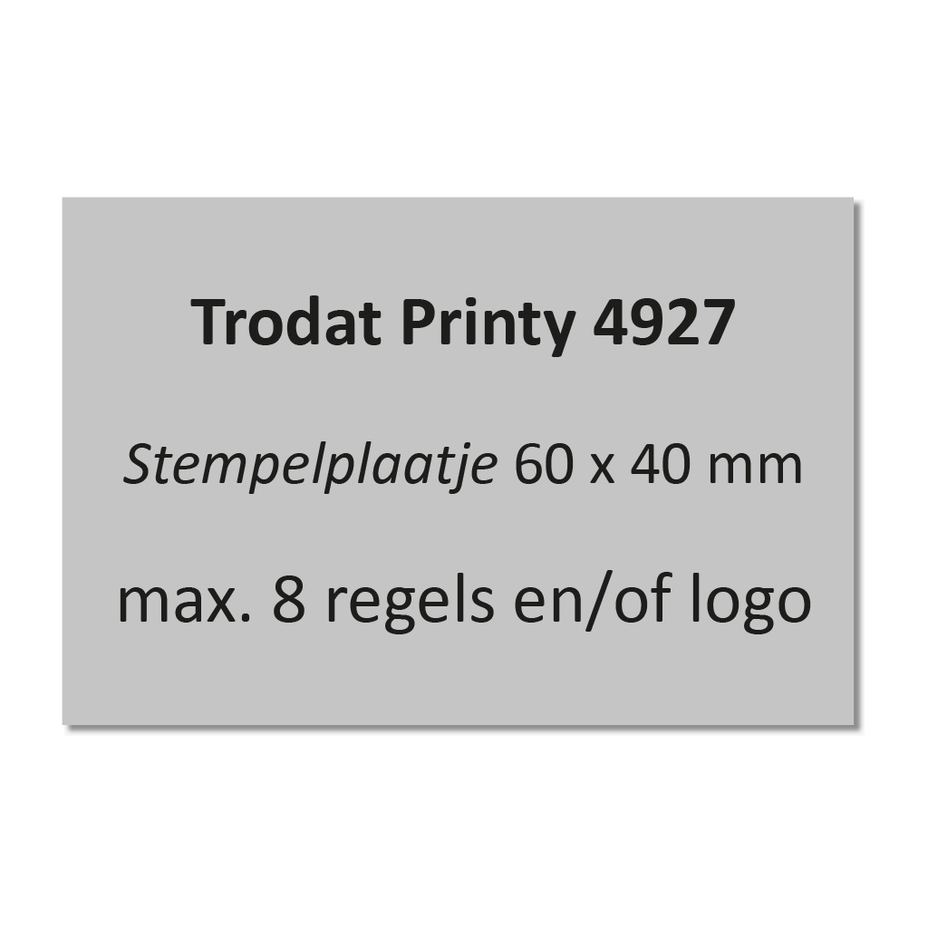 Stempelplaatje Trodat Printy 4927
