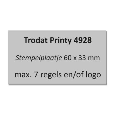Stempelplaatje Trodat Printy 4928